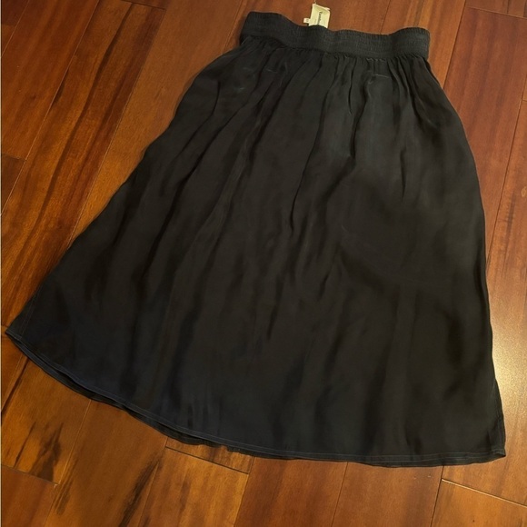 Free People Dark Blue Tambourine Studio button front skirt - Picture 3 of 5